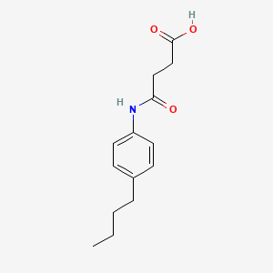 molecular formula C14H19NO3 B12217064 4-[(4-Butylphenyl)amino]-4-oxobutanoic acid CAS No. 405923-80-0