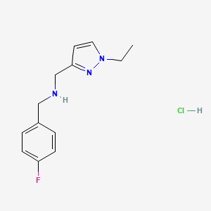 1-(1-ethyl-1H-pyrazol-3-yl)-N-(4-fluorobenzyl)methanamine