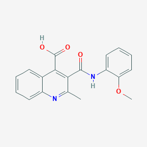 3-[(2-Methoxyphenyl)carbamoyl]-2-methylquinoline-4-carboxylic acid