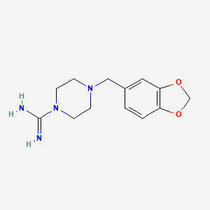 4-(1,3-Benzodioxol-5-ylmethyl)piperazine-1-carboximidamide