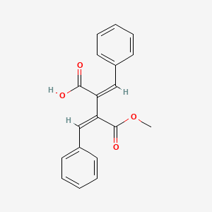 (3Z)-3-(methoxycarbonyl)-4-phenyl-2-(phenylmethylene)but-3-enoic acid