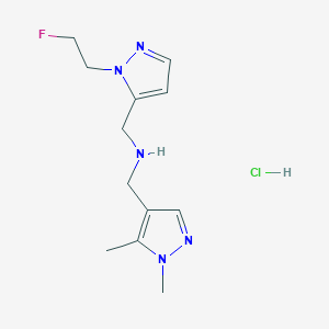 1-(1,5-dimethyl-1H-pyrazol-4-yl)-N-{[1-(2-fluoroethyl)-1H-pyrazol-5-yl]methyl}methanamine