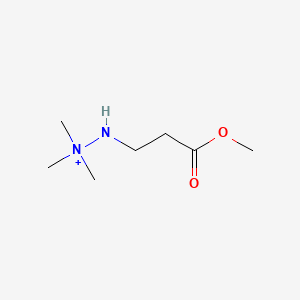 2-(3-Methoxy-3-oxopropyl)-1,1,1-trimethylhydrazinium