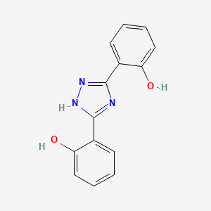 (6E)-6-[(5Z)-5-(6-oxocyclohexa-2,4-dien-1-ylidene)-1,2,4-triazolidin-3-ylidene]cyclohexa-2,4-dien-1-one