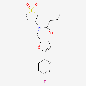 N-(1,1-dioxidotetrahydrothiophen-3-yl)-N-{[5-(4-fluorophenyl)furan-2-yl]methyl}butanamide