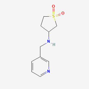 molecular formula C10H14N2O2S B12217188 3-((Pyridin-3-ylmethyl)amino)tetrahydrothiophene 1,1-dioxide 