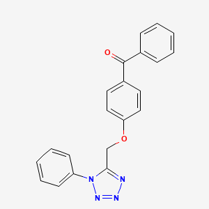 phenyl{4-[(1-phenyl-1H-tetrazol-5-yl)methoxy]phenyl}methanone