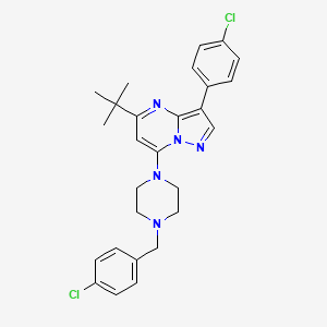 5-Tert-butyl-7-[4-(4-chlorobenzyl)piperazin-1-yl]-3-(4-chlorophenyl)pyrazolo[1,5-a]pyrimidine