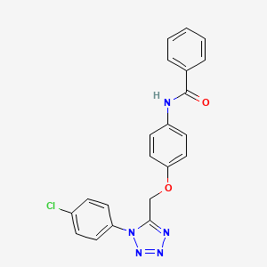 N-(4-{[1-(4-chlorophenyl)-1H-tetrazol-5-yl]methoxy}phenyl)benzamide