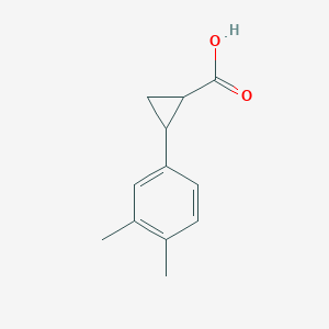 2-(3,4-Dimethylphenyl)cyclopropane-1-carboxylic acid