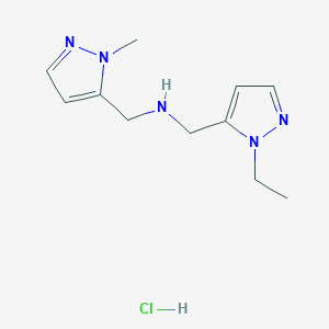 1-(1-ethyl-1H-pyrazol-5-yl)-N-[(1-methyl-1H-pyrazol-5-yl)methyl]methanamine