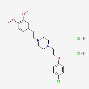 Piperazine, 1-[2-(4-chlorophenoxy)ethyl]-4-[2-(3,4-dimethoxyphenyl)ethyl]-, dihydrochloride