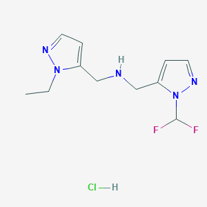 1-[1-(difluoromethyl)-1H-pyrazol-5-yl]-N-[(1-ethyl-1H-pyrazol-5-yl)methyl]methanamine