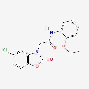 2-(5-chloro-2-oxo-1,3-benzoxazol-3(2H)-yl)-N-(2-ethoxyphenyl)acetamide