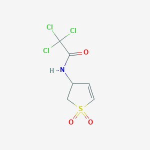 2,2,2-trichloro-N-(1,1-dioxido-2,3-dihydrothiophen-3-yl)acetamide