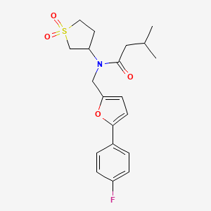 N-(1,1-dioxidotetrahydrothiophen-3-yl)-N-{[5-(4-fluorophenyl)furan-2-yl]methyl}-3-methylbutanamide