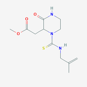 [1-(2-Methyl-allylthiocarbamoyl)-3-oxo-piperazin-2-yl]-acetic acid methyl ester