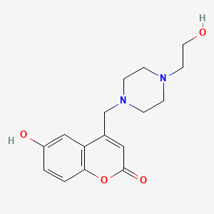 6-hydroxy-4-{[4-(2-hydroxyethyl)piperazin-1-yl]methyl}-2H-chromen-2-one