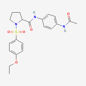 N-[4-(acetylamino)phenyl]-1-[(4-ethoxyphenyl)sulfonyl]prolinamide