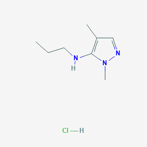 2,4-dimethyl-N-propylpyrazol-3-amine;hydrochloride