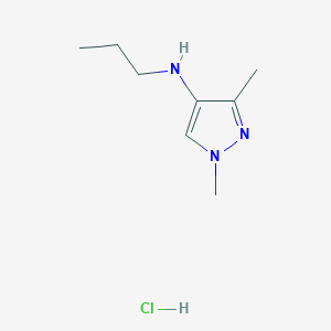 1,3-dimethyl-N-propylpyrazol-4-amine;hydrochloride