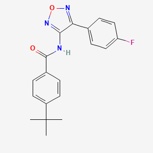 4-tert-butyl-N-[4-(4-fluorophenyl)-1,2,5-oxadiazol-3-yl]benzamide