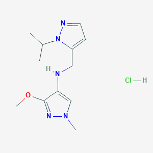 N-[(1-isopropyl-1H-pyrazol-5-yl)methyl]-3-methoxy-1-methyl-1H-pyrazol-4-amine