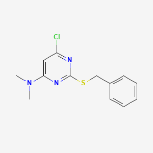 [6-Chloro-2-(phenylmethylthio)pyrimidin-4-yl]dimethylamine