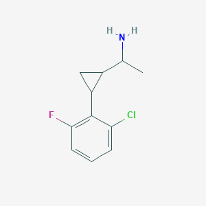 1-(2-(2-Chloro-6-fluorophenyl)cyclopropyl)ethanamine