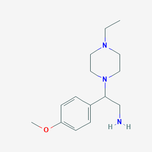 2-(4-Ethyl-piperazin-1-yl)-2-(4-methoxy-phenyl)-ethylamine