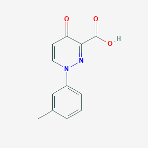 1-(3-Methylphenyl)-4-oxo-1,4-dihydropyridazine-3-carboxylic acid