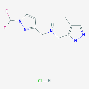 1-[1-(difluoromethyl)-1H-pyrazol-3-yl]-N-[(1,4-dimethyl-1H-pyrazol-5-yl)methyl]methanamine