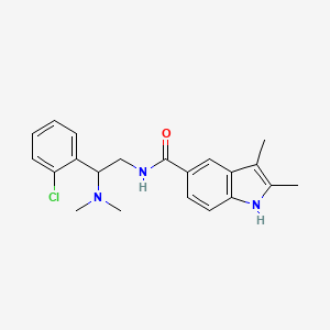 N-[2-(2-chlorophenyl)-2-(dimethylamino)ethyl]-2,3-dimethyl-1H-indole-5-carboxamide