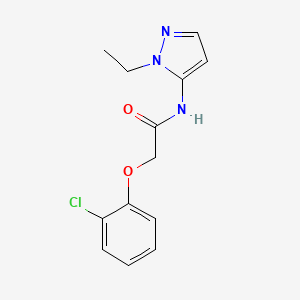 molecular formula C13H14ClN3O2 B12217582 2-(2-chlorophenoxy)-N-(1-ethyl-1H-pyrazol-5-yl)acetamide 