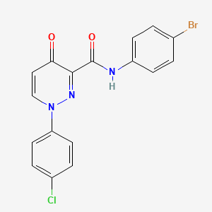 N-(4-bromophenyl)-1-(4-chlorophenyl)-4-oxo-1,4-dihydropyridazine-3-carboxamide