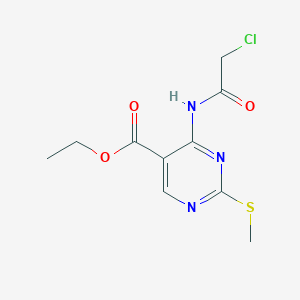 Ethyl 4-[(chloroacetyl)amino]-2-(methylsulfanyl)pyrimidine-5-carboxylate