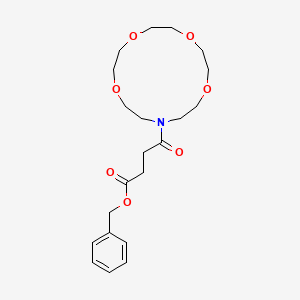 molecular formula C21H31NO7 B12217614 Benzyl 4-oxo-4-(1,4,7,10-tetraoxa-13-azacyclopentadecan-13-yl)butanoate 