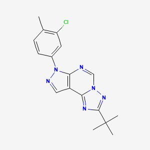 2-tert-butyl-7-(3-chloro-4-methylphenyl)-7H-pyrazolo[4,3-e][1,2,4]triazolo[1,5-c]pyrimidine