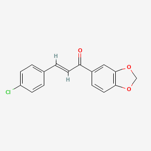 (E)-1-(1,3-benzodioxol-5-yl)-3-(4-chlorophenyl)prop-2-en-1-one