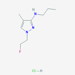 1-(2-fluoroethyl)-4-methyl-N-propylpyrazol-3-amine;hydrochloride