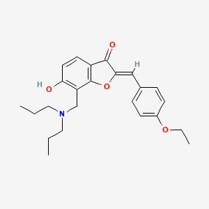 (2Z)-7-[(dipropylamino)methyl]-2-(4-ethoxybenzylidene)-6-hydroxy-1-benzofuran-3(2H)-one