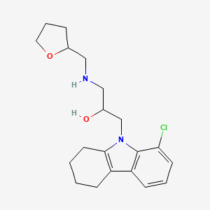 1-(8-chloro-1,2,3,4-tetrahydro-9H-carbazol-9-yl)-3-[(tetrahydrofuran-2-ylmethyl)amino]propan-2-ol