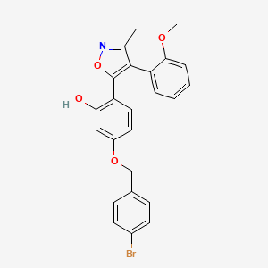 5-[(4-Bromobenzyl)oxy]-2-[4-(2-methoxyphenyl)-3-methyl-1,2-oxazol-5-yl]phenol