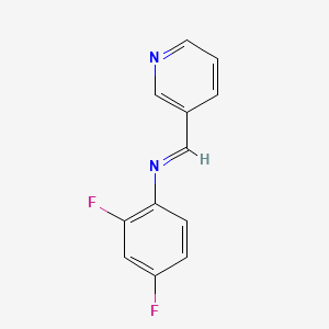 Benzenamine, 2,4-difluoro-N-(3-pyridinylmethylene)-