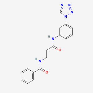 N-(3-oxo-3-{[3-(1H-tetrazol-1-yl)phenyl]amino}propyl)benzamide