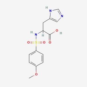 3-(1H-imidazol-4-yl)-2-{[(4-methoxyphenyl)sulfonyl]amino}propanoic acid