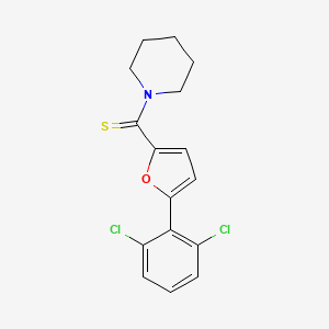 [5-(2,6-Dichlorophenyl)(2-furyl)]piperidylmethane-1-thione