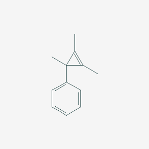 molecular formula C12H14 B1221778 (1,2,3-Trimethyl-2-cyclopropen-1-yl)benzene 