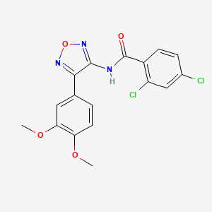 2,4-dichloro-N-[4-(3,4-dimethoxyphenyl)-1,2,5-oxadiazol-3-yl]benzamide