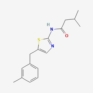 3-methyl-N-[5-(3-methylbenzyl)-1,3-thiazol-2-yl]butanamide